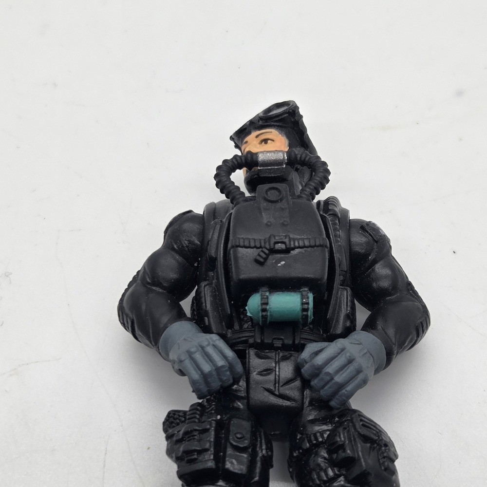 Chap Mei Excite Navy SEAL‎ Action Figure SCUBA Diver Black Wetsuit 3.75" VTG